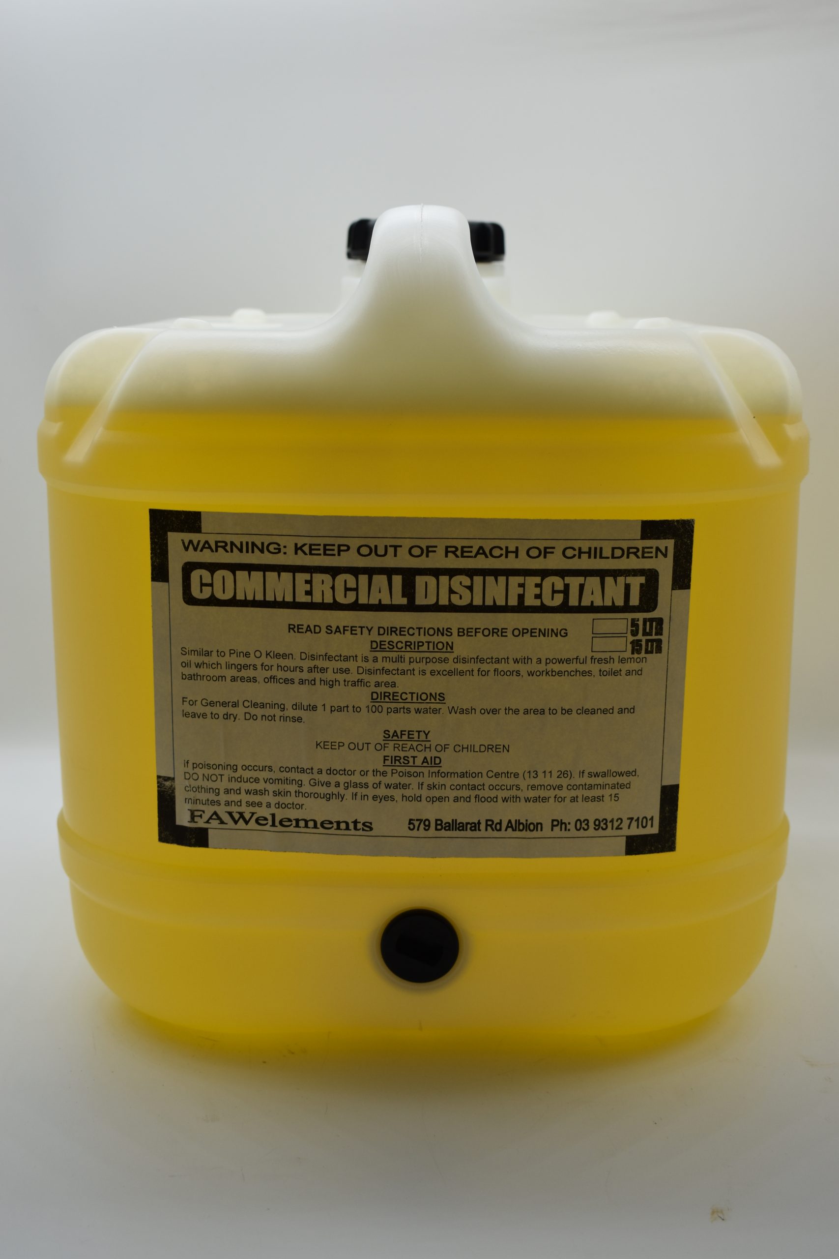 Lemon Disinfectant 15lt